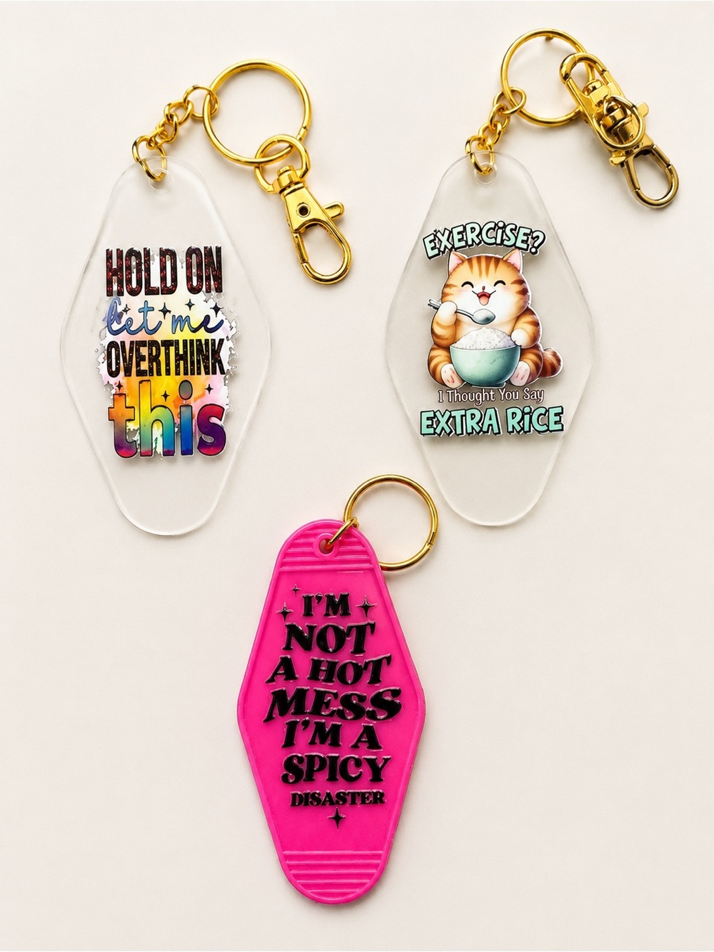 🕸️ Handmade Funny & Snarky Keychains